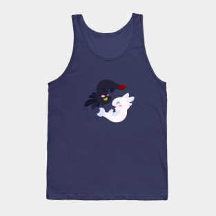 Yin and Yang Axolotl Dragons Tank Top